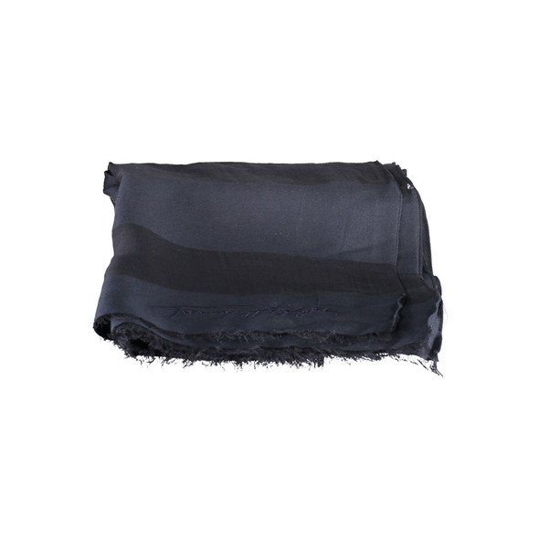 Tommy Hilfiger Blue Cotton Scarf Tommy Hilfiger Blue Cotton Scarf