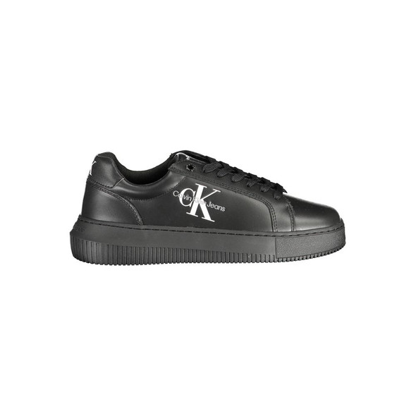 Black Polyester Sneaker CA-14840 Black Polyester Sneaker CA-14840