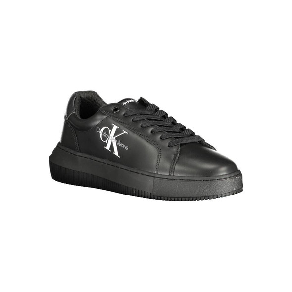 Black Polyester Sneaker CA-14840 Black Polyester Sneaker CA-14840