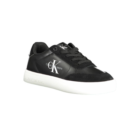 Black Polyester Sneaker CA-14848 Black Polyester Sneaker CA-14848