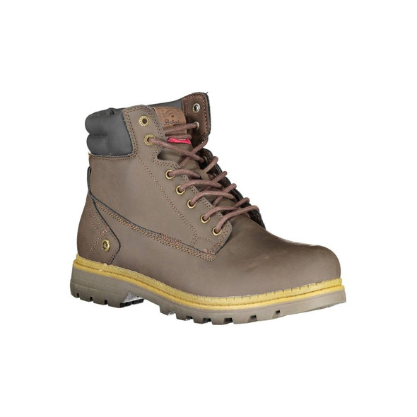 Brown Polyester Boot CA-15776 Brown Polyester Boot CA-15776