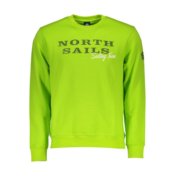North Sails Green Cotton Sweater NO-16029 North Sails Green Cotton Sweater NO-16029