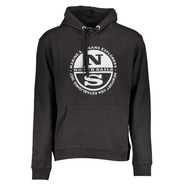 North Sails Black Cotton Sweater NO-16061 North Sails Black Cotton Sweater NO-16061