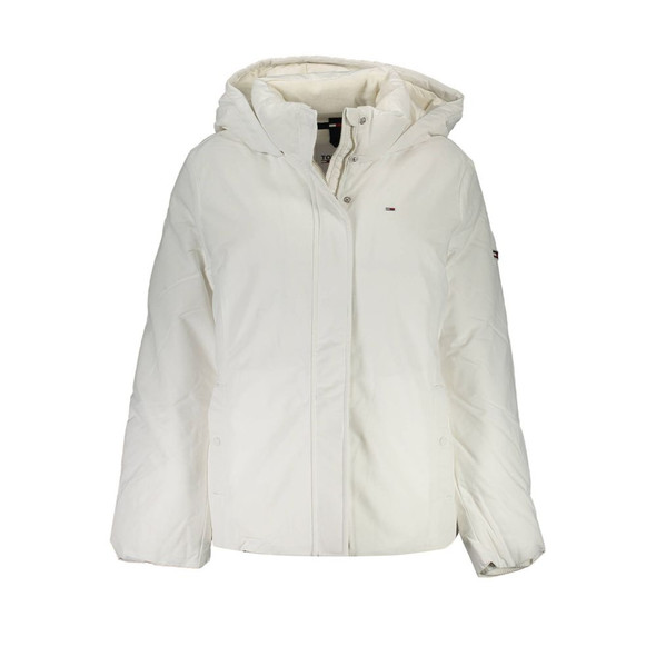 Tommy Hilfiger White Polyamide Jackets & Coat Tommy Hilfiger White Polyamide Jackets & Coat