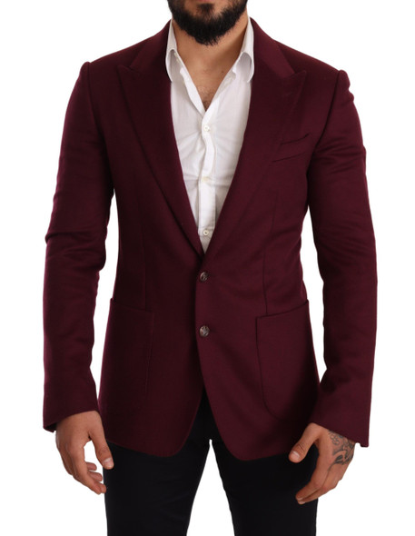 Maroon Cashmere Slim Fit Coat Jacket Blazer Maroon Cashmere Slim Fit Coat Jacket Blazer