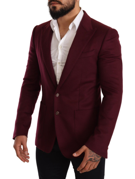 Maroon Cashmere Slim Fit Coat Jacket Blazer Maroon Cashmere Slim Fit Coat Jacket Blazer