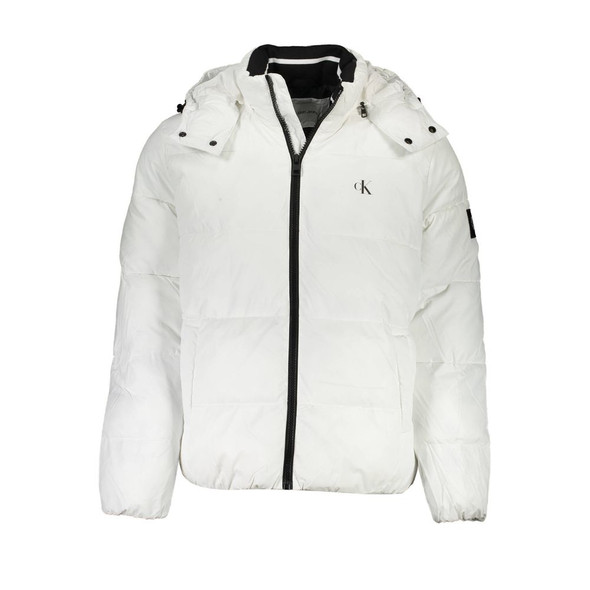 Calvin Klein White Polyester Jacket Calvin Klein White Polyester Jacket