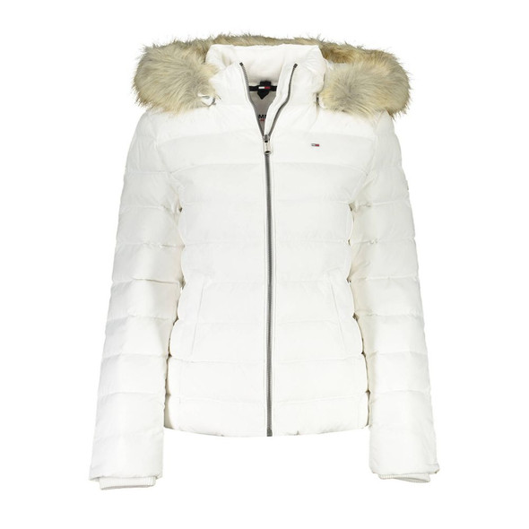 White Polyester Jackets & Coat TO-16755 White Polyester Jackets & Coat TO-16755
