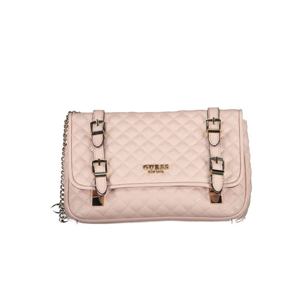 Guess Jeans Pink Polyethylene Handbag GU-17268 Guess Jeans Pink Polyethylene Handbag GU-17268