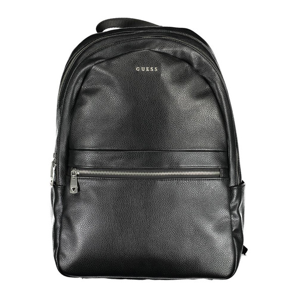 Guess Jeans Black Polyethylene Backpack Guess Jeans Black Polyethylene Backpack