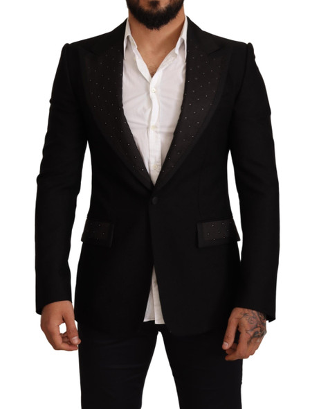 Black Wool Slim Fit Coat Blazer Jacket Black Wool Slim Fit Coat Blazer Jacket