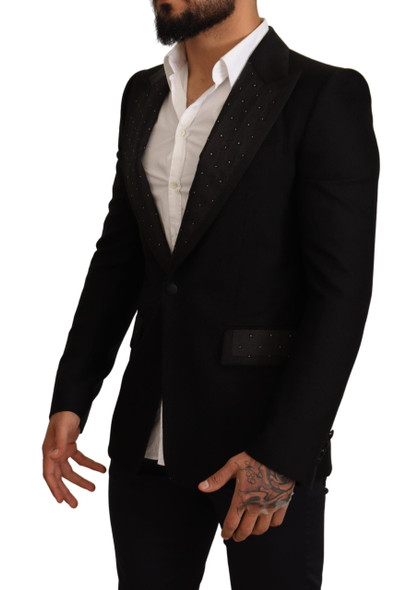 Black Wool Slim Fit Coat Blazer Jacket Black Wool Slim Fit Coat Blazer Jacket
