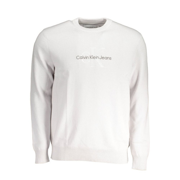 Calvin Klein Gray Cotton Sweater CA-17978 Calvin Klein Gray Cotton Sweater CA-17978