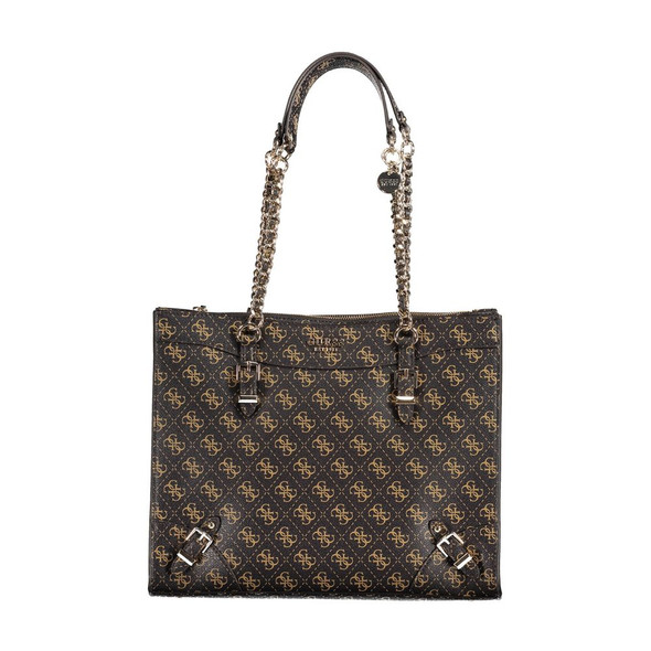 Brown Polyethylene Handbag GU-18472 Brown Polyethylene Handbag GU-18472