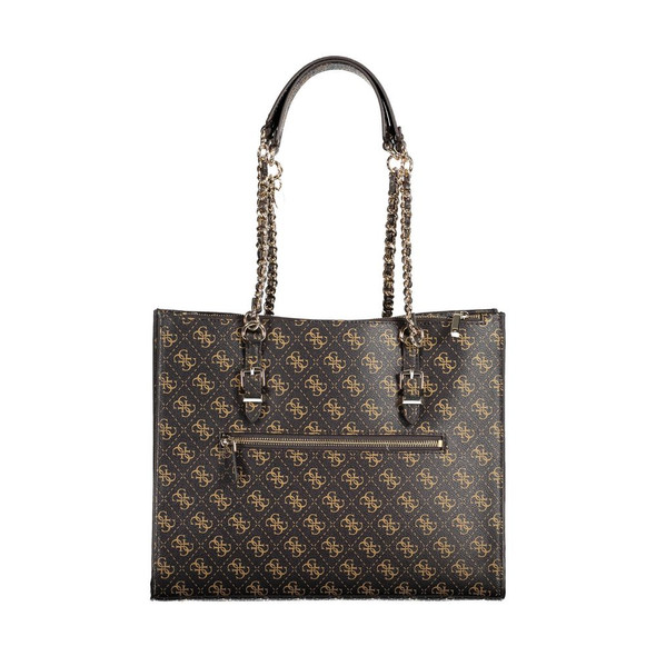 Brown Polyethylene Handbag GU-18472 Brown Polyethylene Handbag GU-18472