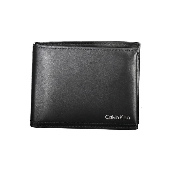 Black Leather Wallet CA-20523 Black Leather Wallet CA-20523