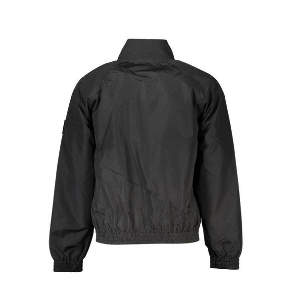 Calvin Klein Black Polyester Jacket CA-20715 Calvin Klein Black Polyester Jacket CA-20715