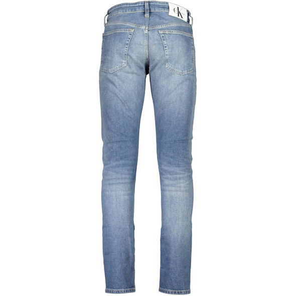 Calvin Klein Blue Cotton Jeans & Pant CA-21379 Calvin Klein Blue Cotton Jeans & Pant CA-21379