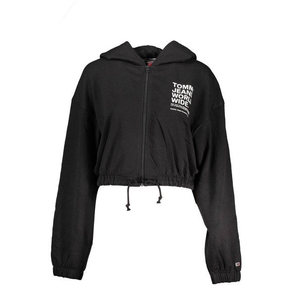 Tommy Hilfiger Black Cotton Sweater TO-21980 Tommy Hilfiger Black Cotton Sweater TO-21980