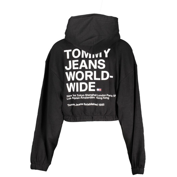 Tommy Hilfiger Black Cotton Sweater TO-21980 Tommy Hilfiger Black Cotton Sweater TO-21980