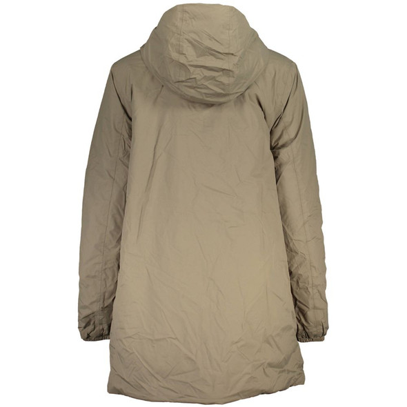 K-WAY Beige Polyester Jackets & Coat KW-22210 K-WAY Beige Polyester Jackets & Coat KW-22210