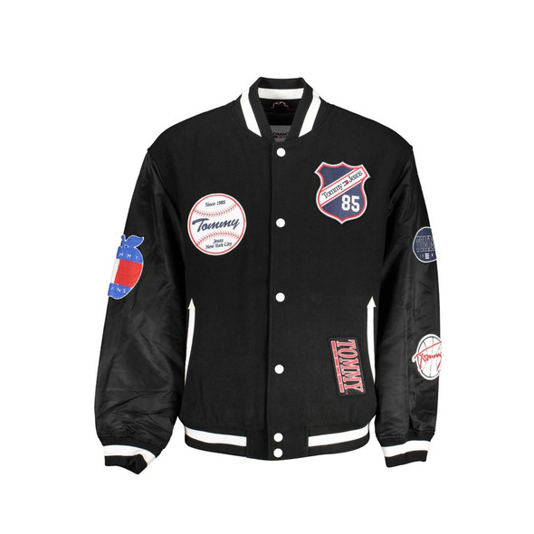 Tommy Hilfiger Black Polyester Jacket Tommy Hilfiger Black Polyester Jacket