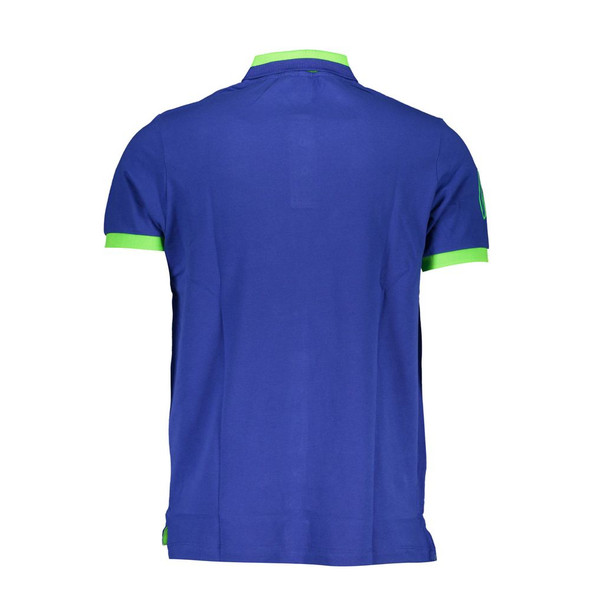 Blue Cotton Polo Shirt SC-22679 Blue Cotton Polo Shirt SC-22679