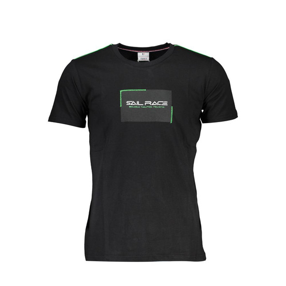 Black Cotton T-Shirt SC-22692 Black Cotton T-Shirt SC-22692