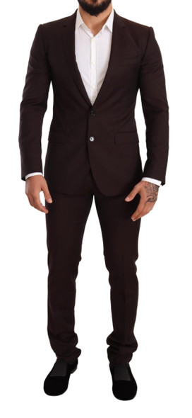 Bordeaux Wool MARTINI Slim Fit Suit Bordeaux Wool MARTINI Slim Fit Suit