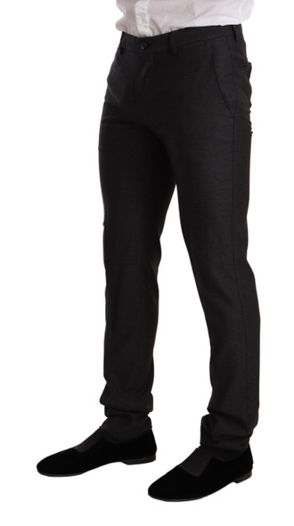 Dolce & Gabbana Gray Wool MARTINI Slim Fit Set Suit Dolce & Gabbana Gray Wool MARTINI Slim Fit Set Suit