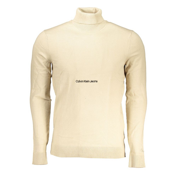 Calvin Klein Beige Cotton Sweater CA-25463 Calvin Klein Beige Cotton Sweater CA-25463