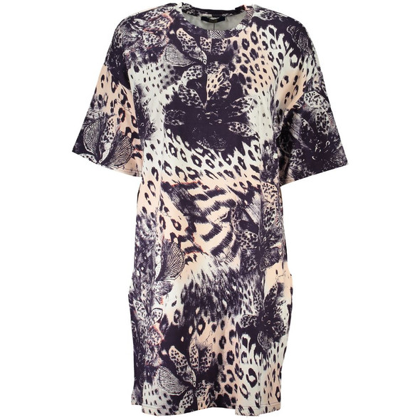 Cavalli Class Pink Cotton Dress Cavalli Class Pink Cotton Dress