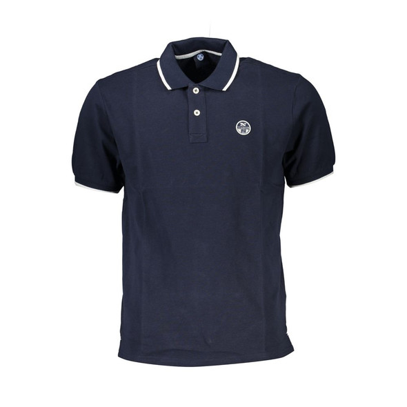 North Sails Blue Cotton Polo Shirt NO-26980 North Sails Blue Cotton Polo Shirt NO-26980