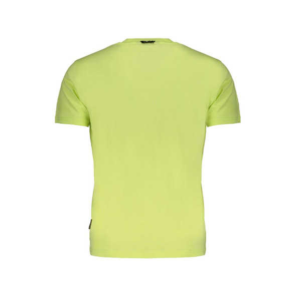 Napapijri Yellow Cotton T-Shirt NA-29531 Napapijri Yellow Cotton T-Shirt NA-29531