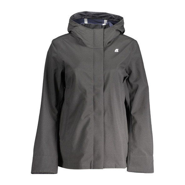 K-WAY Black Polyester Jackets & Coat KW-30652 K-WAY Black Polyester Jackets & Coat KW-30652