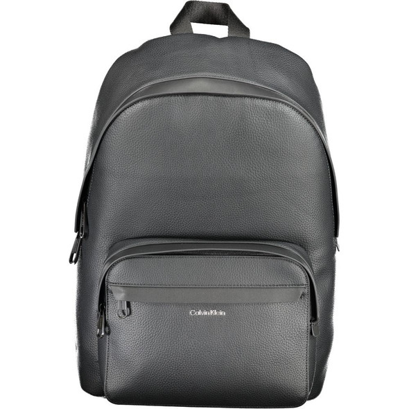 Calvin Klein Black Polyester Backpack CA-30790 Calvin Klein Black Polyester Backpack CA-30790