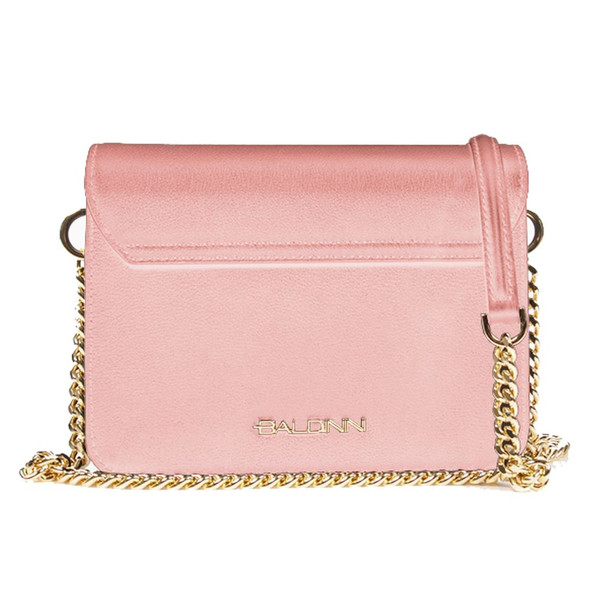 Baldinini Trend Pink Calfskin Handbag Baldinini Trend Pink Calfskin Handbag