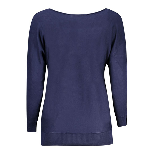 Guess Jeans Blue Viscose Sweater Guess Jeans Blue Viscose Sweater