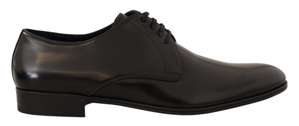 Dolce & Gabbana Black Leather Lace Up Men Dress Derby Shoes Dolce & Gabbana Black Leather Lace Up Men Dress Derby Shoes