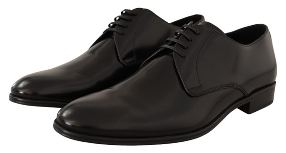 Dolce & Gabbana Black Leather Lace Up Men Dress Derby Shoes Dolce & Gabbana Black Leather Lace Up Men Dress Derby Shoes