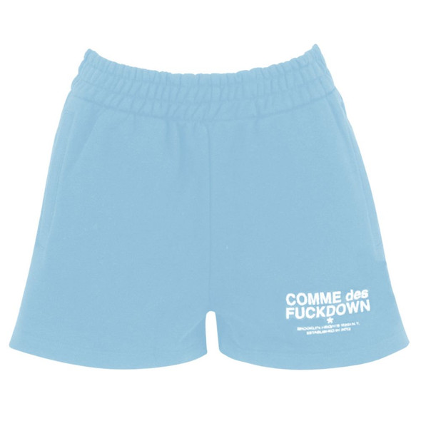 Comme Des Fuckdown Blue Cotton Short Comme Des Fuckdown Blue Cotton Short