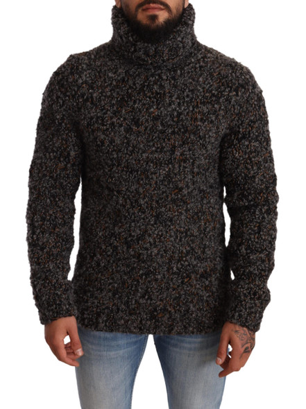 Dolce & Gabbana Gray Wool Blend Turtleneck Pullover Sweater Dolce & Gabbana Gray Wool Blend Turtleneck Pullover Sweater