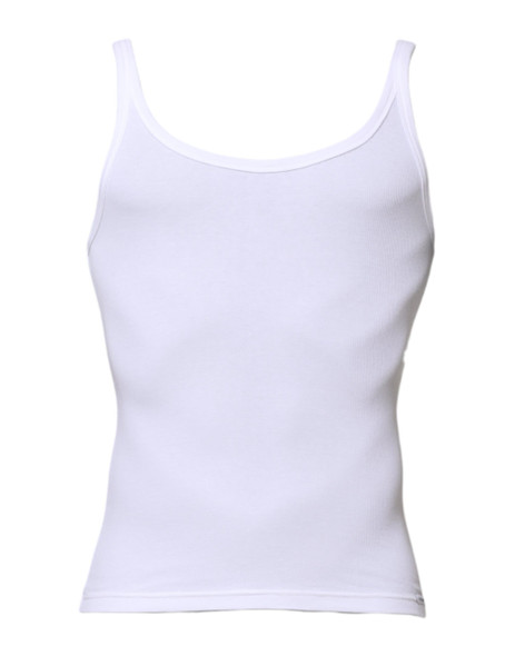 Dolce & Gabbana White Sleeveless Round Neck Men Tank T-shirt Dolce & Gabbana White Sleeveless Round Neck Men Tank T-shirt