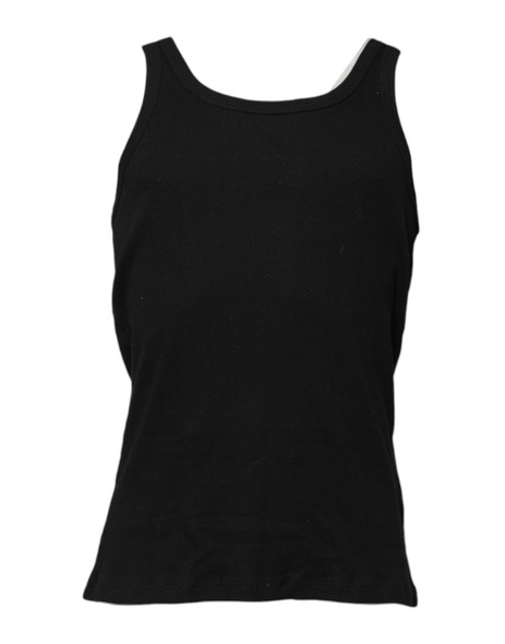 Dolce & Gabbana Black Cotton Sleeveless Underwear Tank T-shirt Dolce & Gabbana Black Cotton Sleeveless Underwear Tank T-shirt