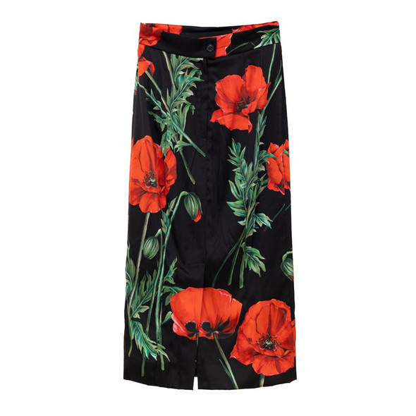 Dolce & Gabbana Bicolor Silk Skirt Dolce & Gabbana Bicolor Silk Skirt