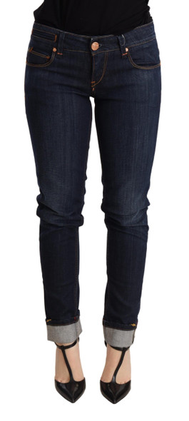 Acht Blue Washed Low Waist Skinny Denim Trouser PAN71239 Acht Blue Washed Low Waist Skinny Denim Trouser PAN71239