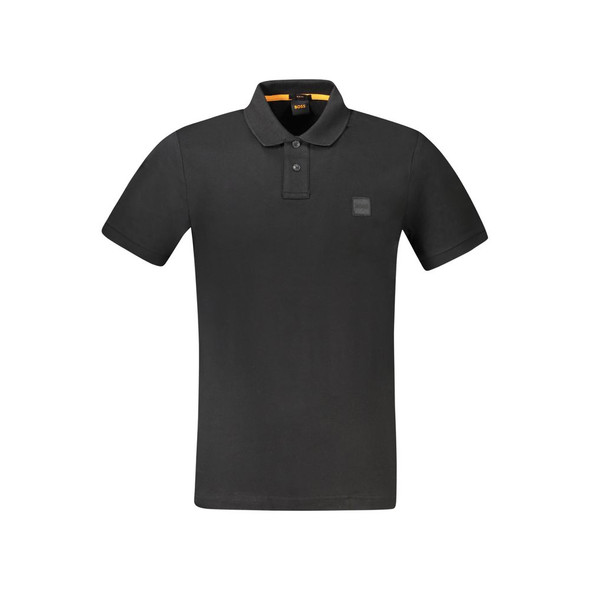 Hugo Boss Black Cotton Polo Shirt BO-33132 Hugo Boss Black Cotton Polo Shirt BO-33132