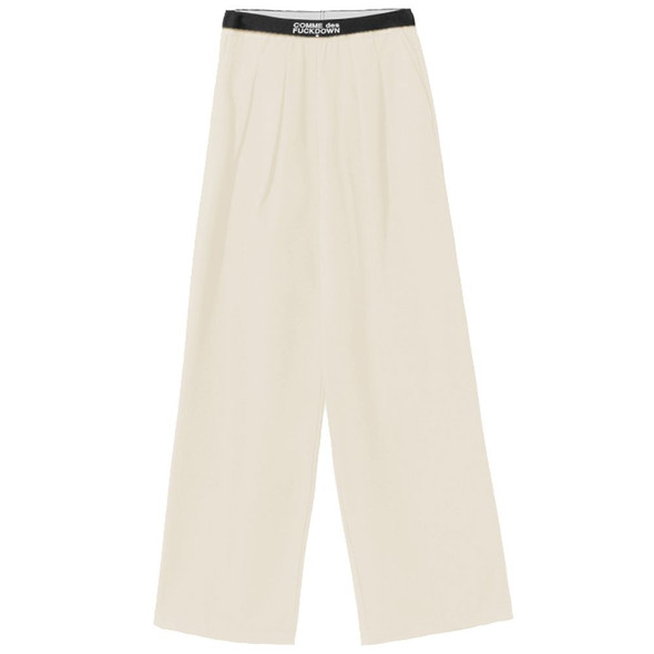 Comme Des Fuckdown Beige Polyester Jeans & Pant Comme Des Fuckdown Beige Polyester Jeans & Pant