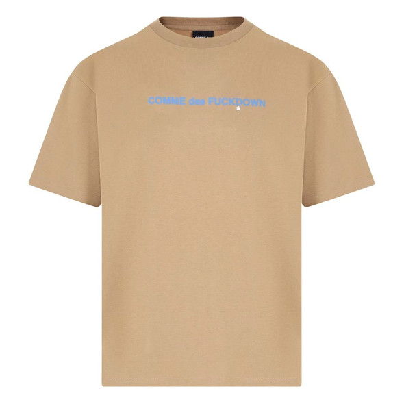 Comme Des Fuckdown Brown Cotton T-Shirt Comme Des Fuckdown Brown Cotton T-Shirt