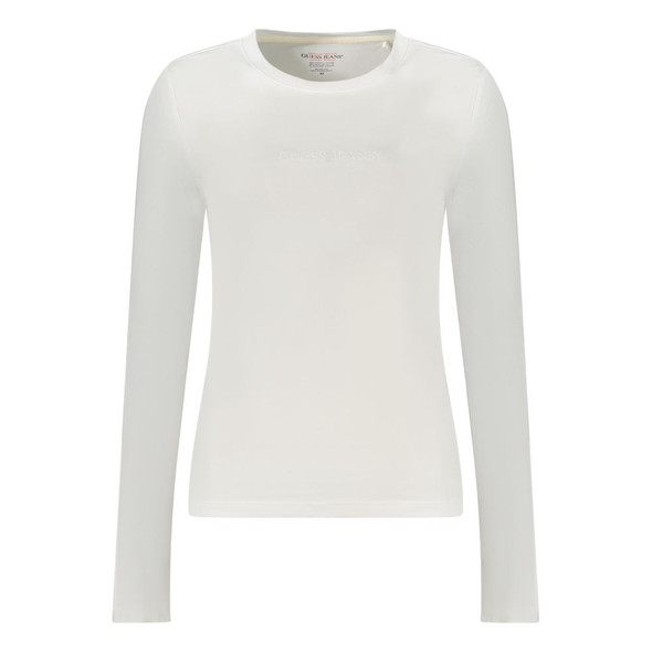Guess Jeans White Cotton Tops & T-Shirt GU-35124 Guess Jeans White Cotton Tops & T-Shirt GU-35124